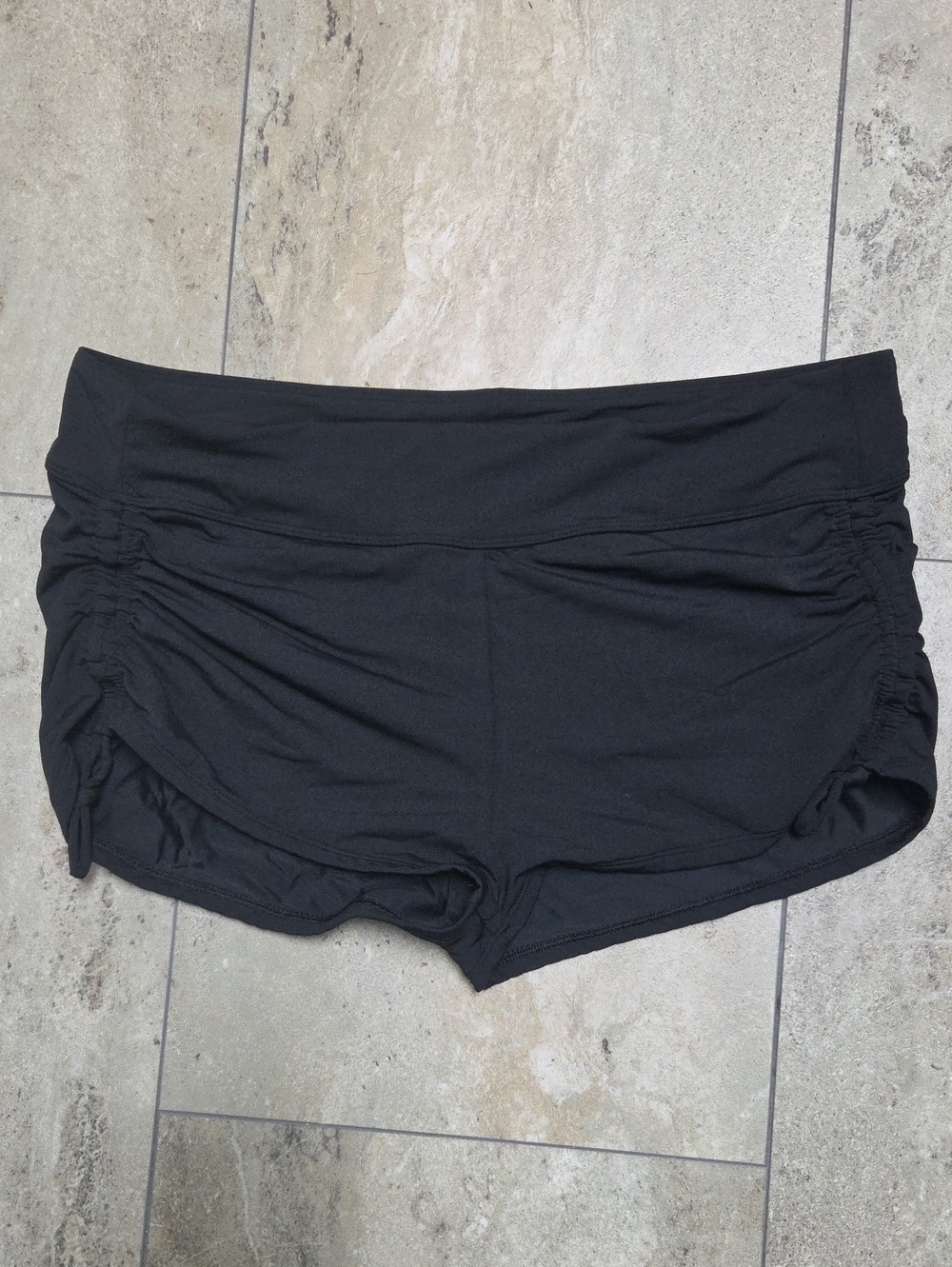 - CALIA by Carrie Underwood Black Ruched Side Bike Shorts